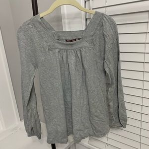 Grey Blouson Sleeve Sweater